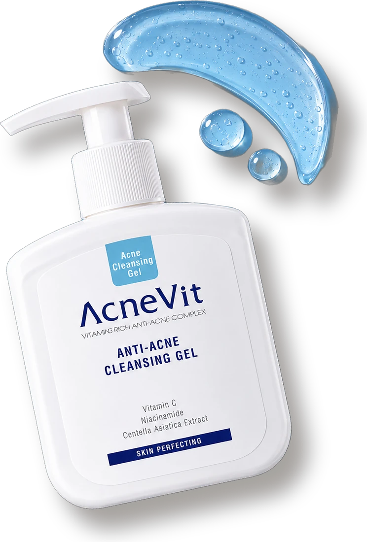 AcneVit Anti-Acne Cleansing Gel with gel texture